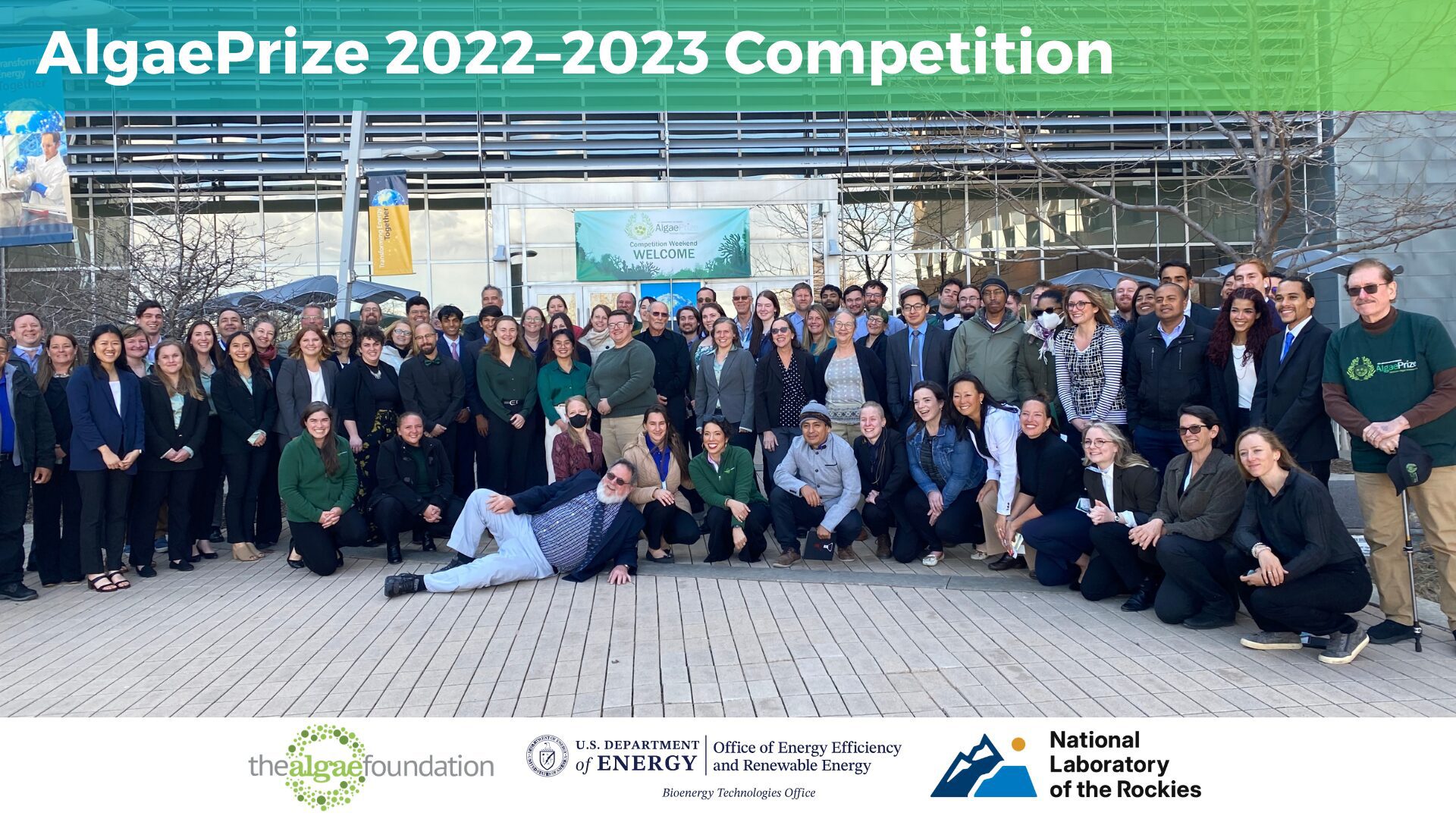 Group photo of AlgaePrize 2022-2023 participants.