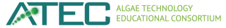 Logo with a stylized letter 'C' and the text 'Algae Educ'.