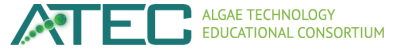 Logo with a stylized letter 'C' and the text 'Algae Educ'.